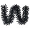 Perfect Holiday 9ft Artificial Christmas Halloween Garland - Black Unlit